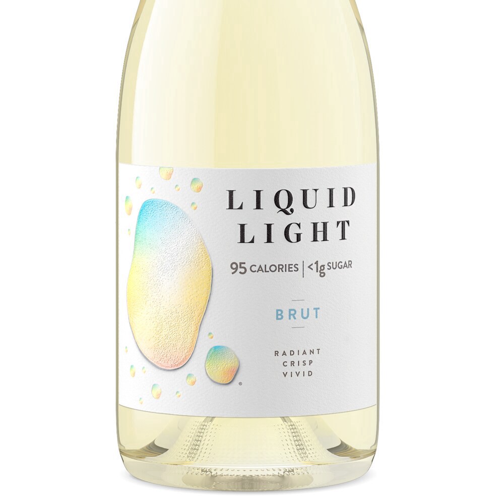 slide 3 of 4, Liquid Light Brut Washington Low Calorie & Low Sugar Sparkling White Wine, 750 ml