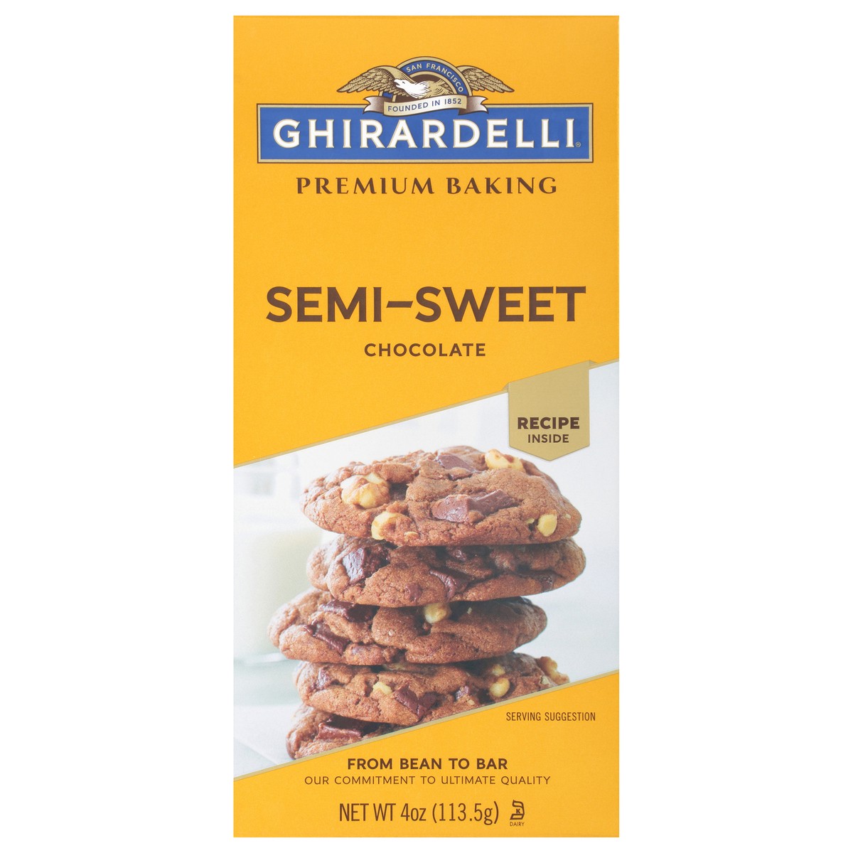 slide 6 of 9, Ghirardelli Semi Sweet Chocolate Baking Bar, 4 oz