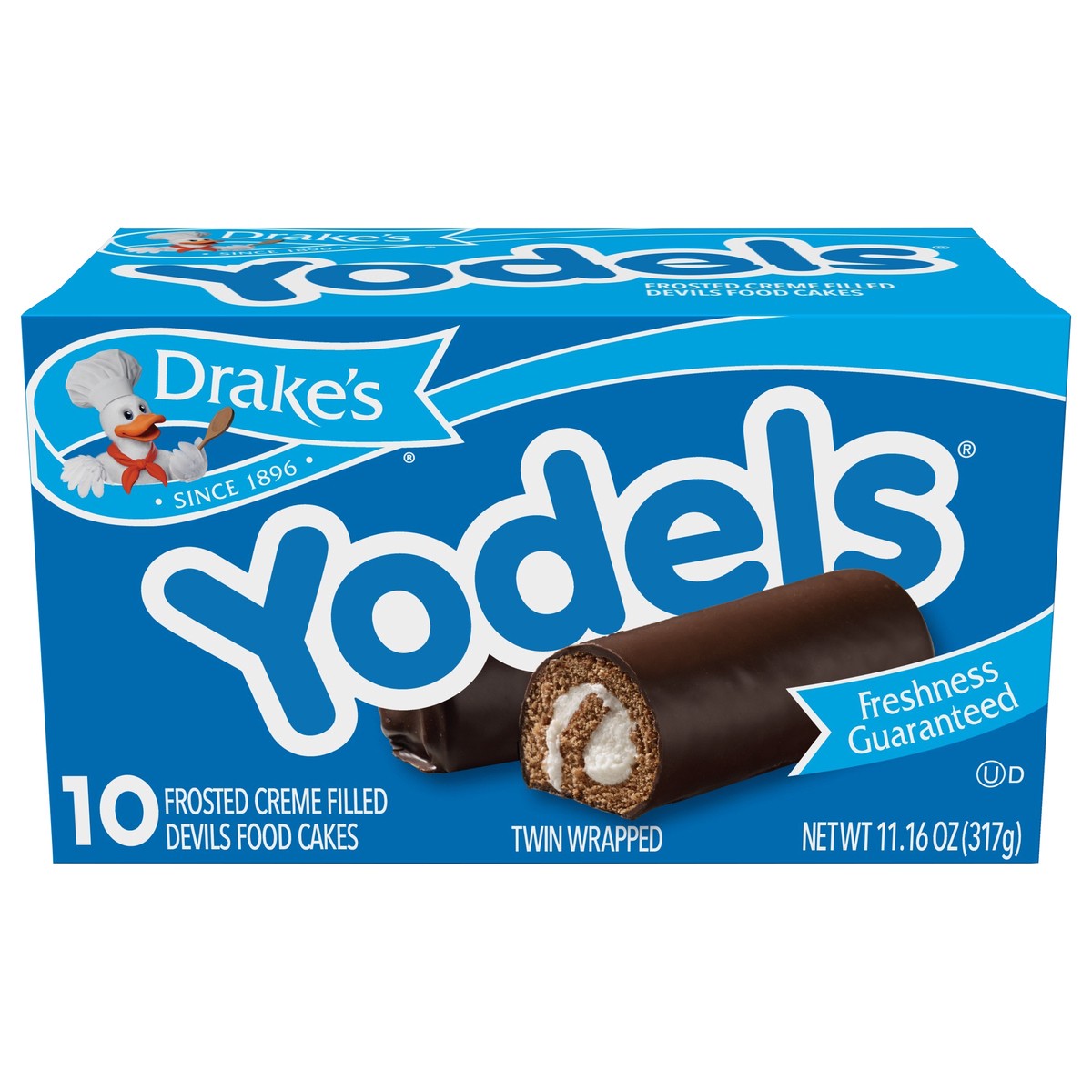 slide 1 of 13, Drake's Cakes, Drake's Family Pack YODELS cakes, 10 ct