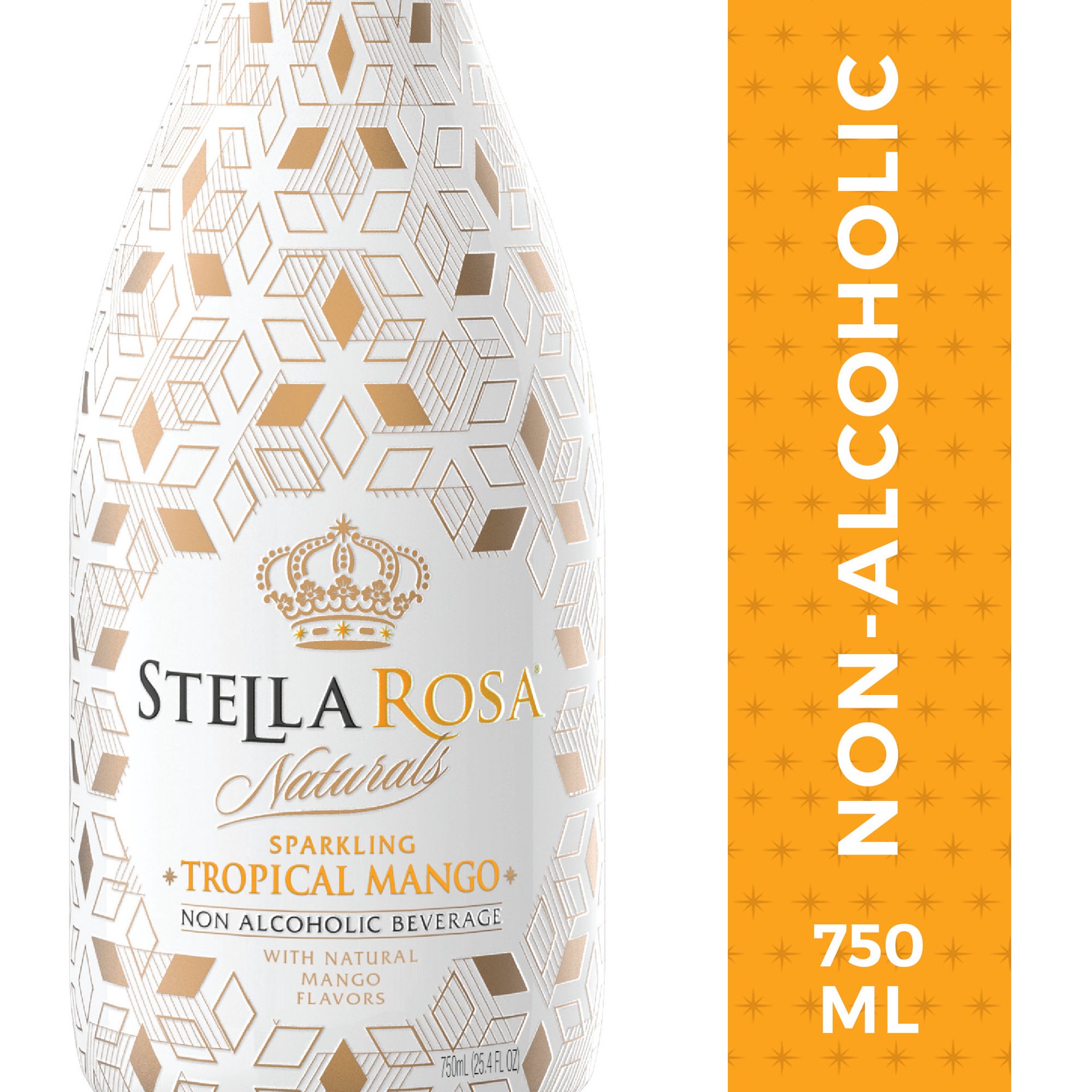 slide 3 of 3, Stella Rosa Naturals Sparkling Tropical Mango Non-Alcoholic Wine - 750 ml, 750 ml