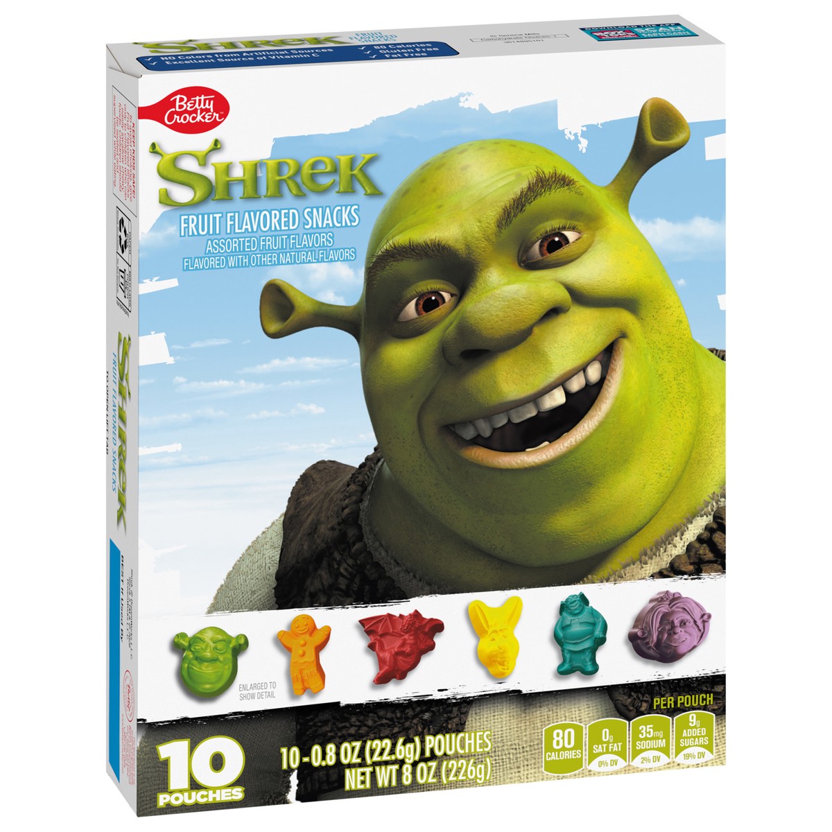Betty Crocker Shrek Fruit Flavored Snacks 10 Count | Shipt