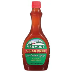 Vermont Sugar Free Low Calorie Syrup, Fortified with Vitamins, 24 fl oz