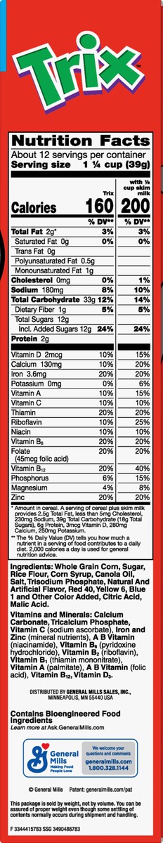 slide 8 of 9, Trix Family Size 6 Fruity Shapes Cereal 17 oz, 17 oz