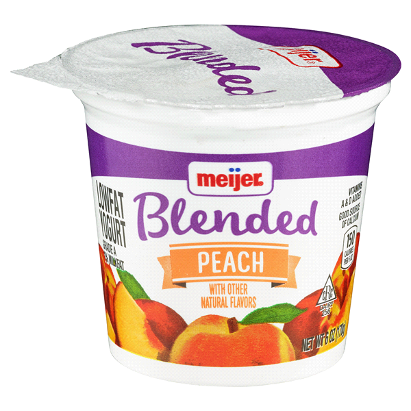 Meijer Blended Yogurt Peach 6 Oz Shipt 