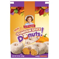Snack Cakes, Little Debbie Family Pack Pumpkin Spice Mini Donuts (bagged)
