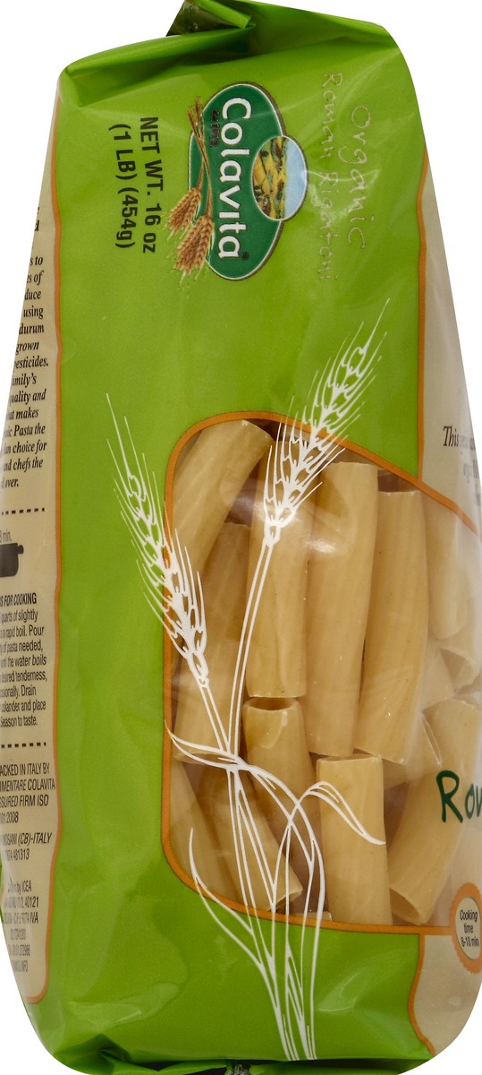 slide 3 of 5, Colavita Organic Roman Rigatoni Pasta, 1 lb