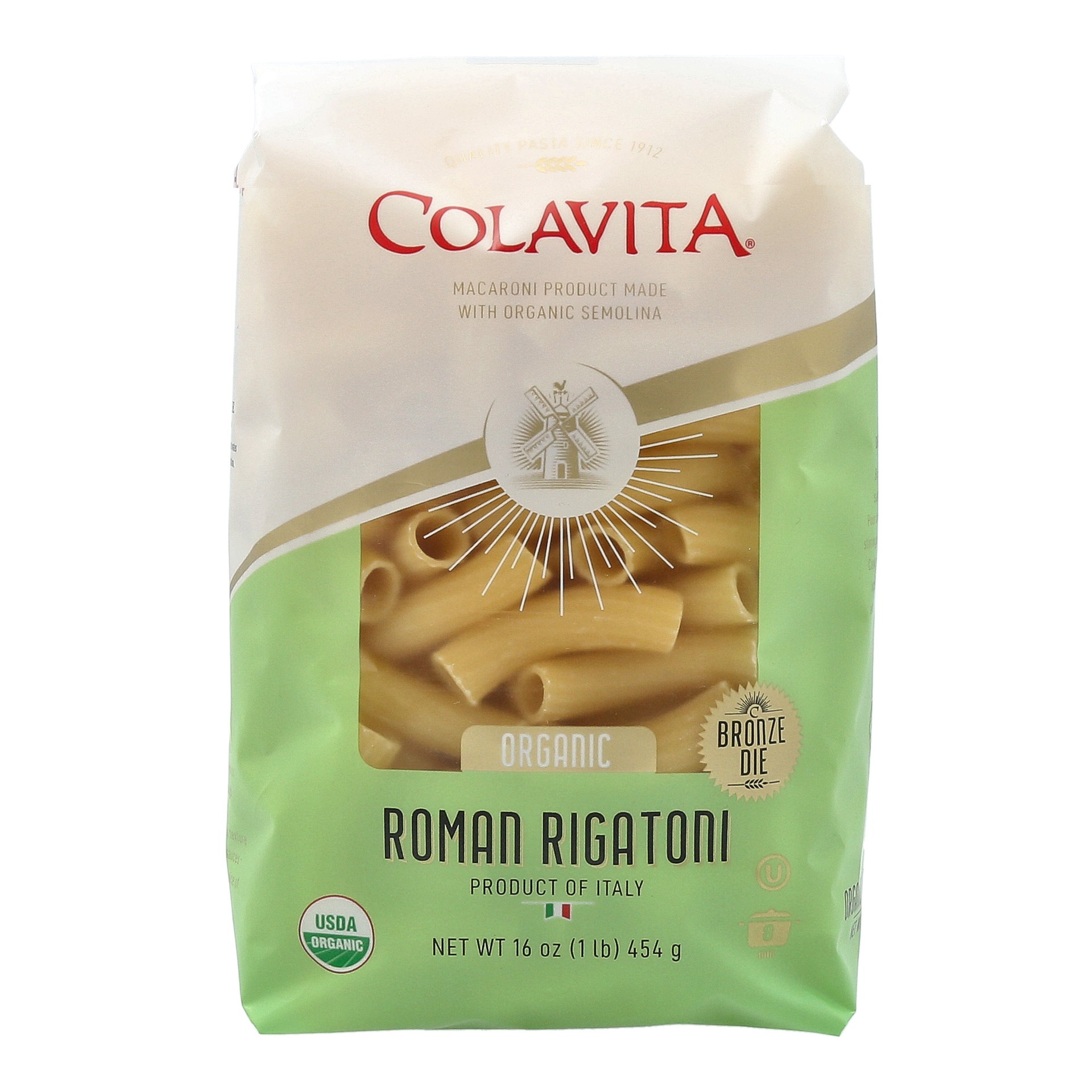 slide 1 of 5, Colavita Organic Roman Rigatoni Pasta, 1 lb