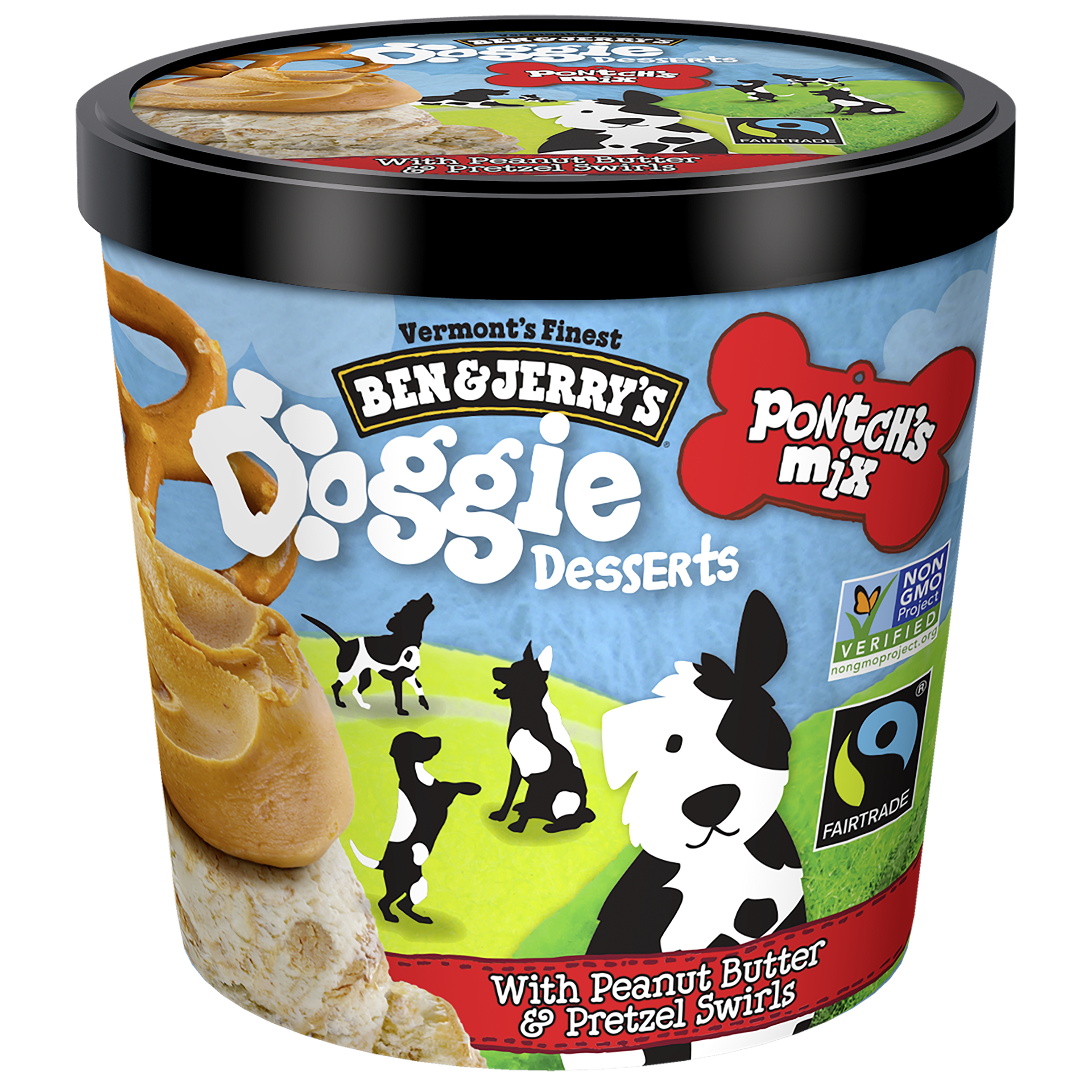 slide 2 of 4, Ben & Jerry's Frozen Dog Treat Pontch's Mix, 4 oz, 4 oz