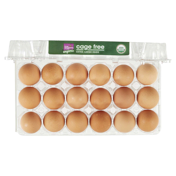 slide 5 of 29, True Goodness Organic Extra Large Eggs, 18 ct