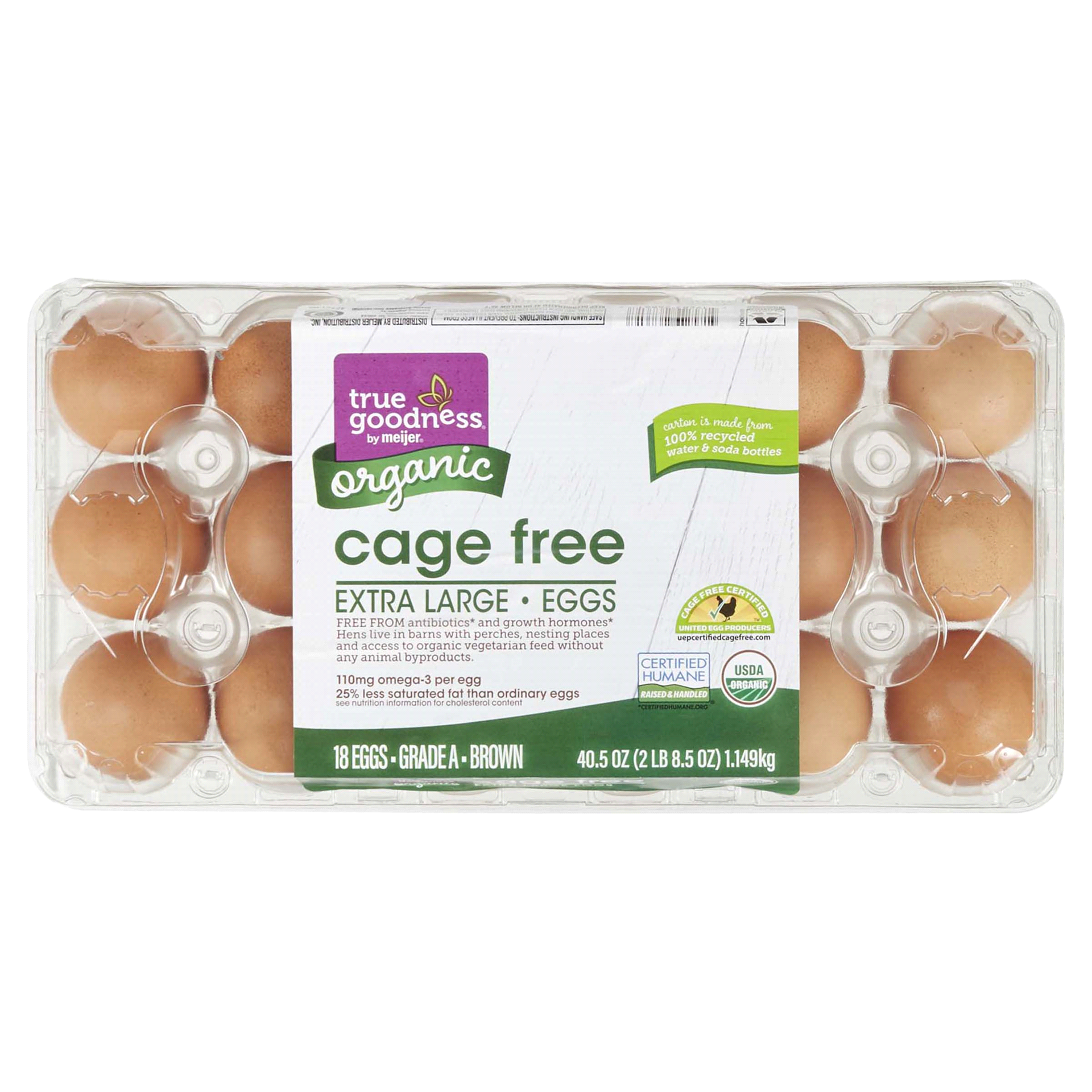 slide 10 of 29, True Goodness Organic Extra Large Eggs, 18 ct