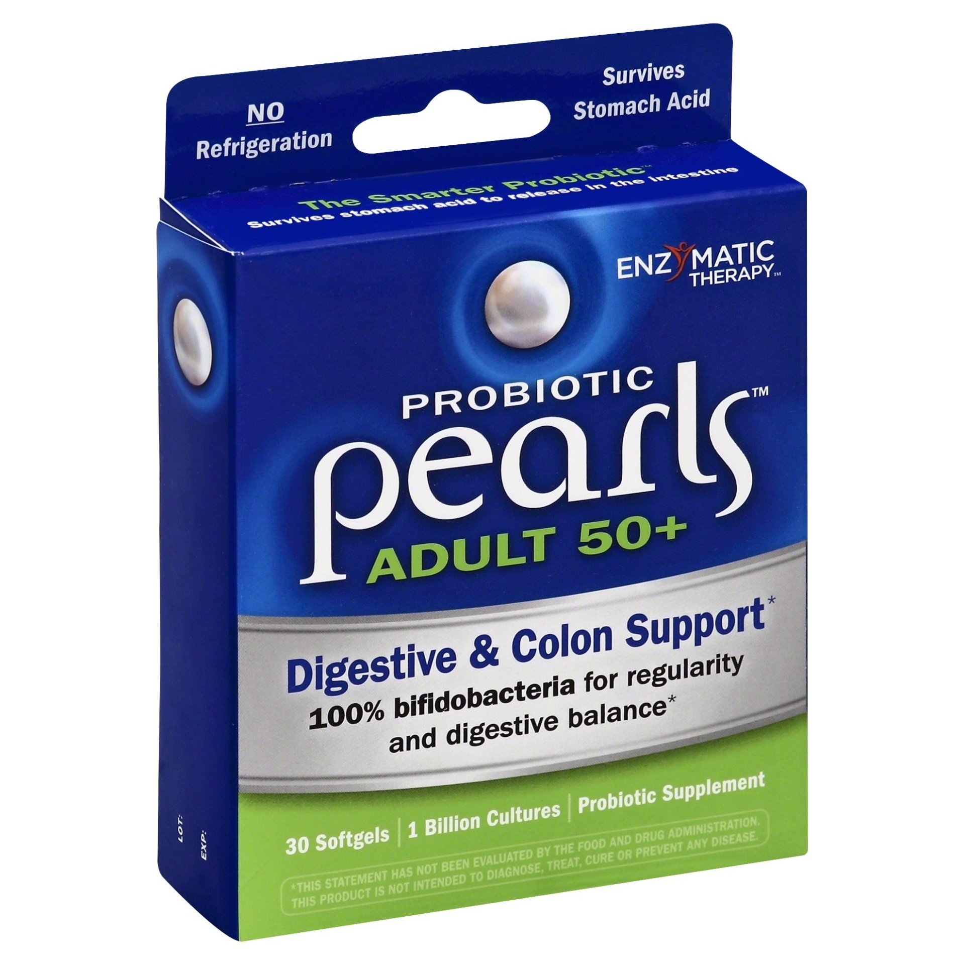 Enzymatic Therapy Probiotic Pearls Adult 50+, Softgels Shipt