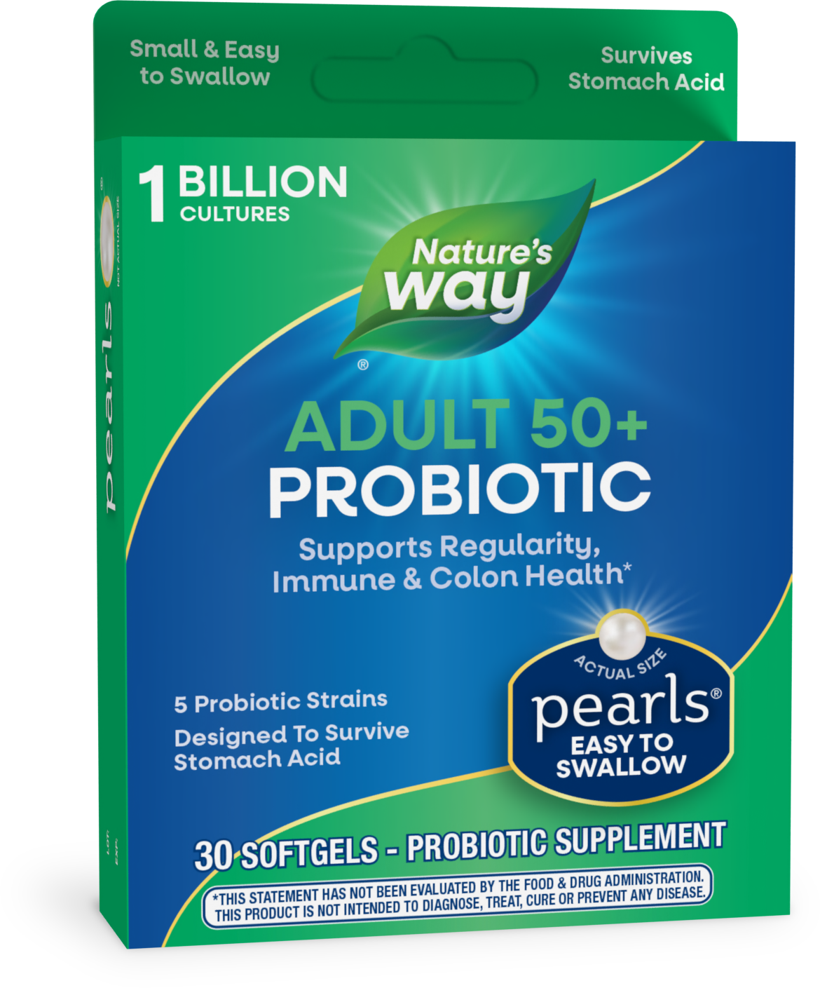 slide 1 of 1, Nature's Way Probiotic Pearls Adults 50+, 30 ct