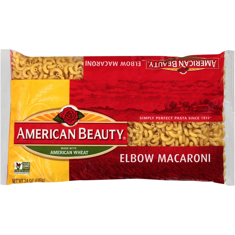 slide 1 of 6, American Beauty Elbow Macaroni, 24 oz