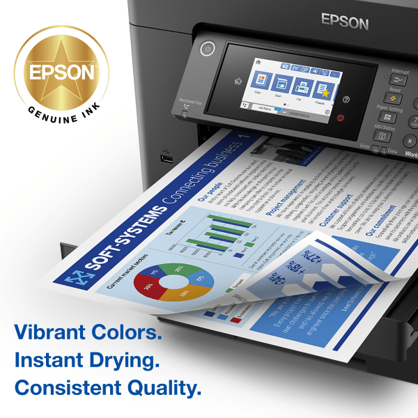 slide 2 of 5, Epson Durabrite High Yield Cyan Ink Cartridge, T812Xl220-S, 812xl, 1 ct