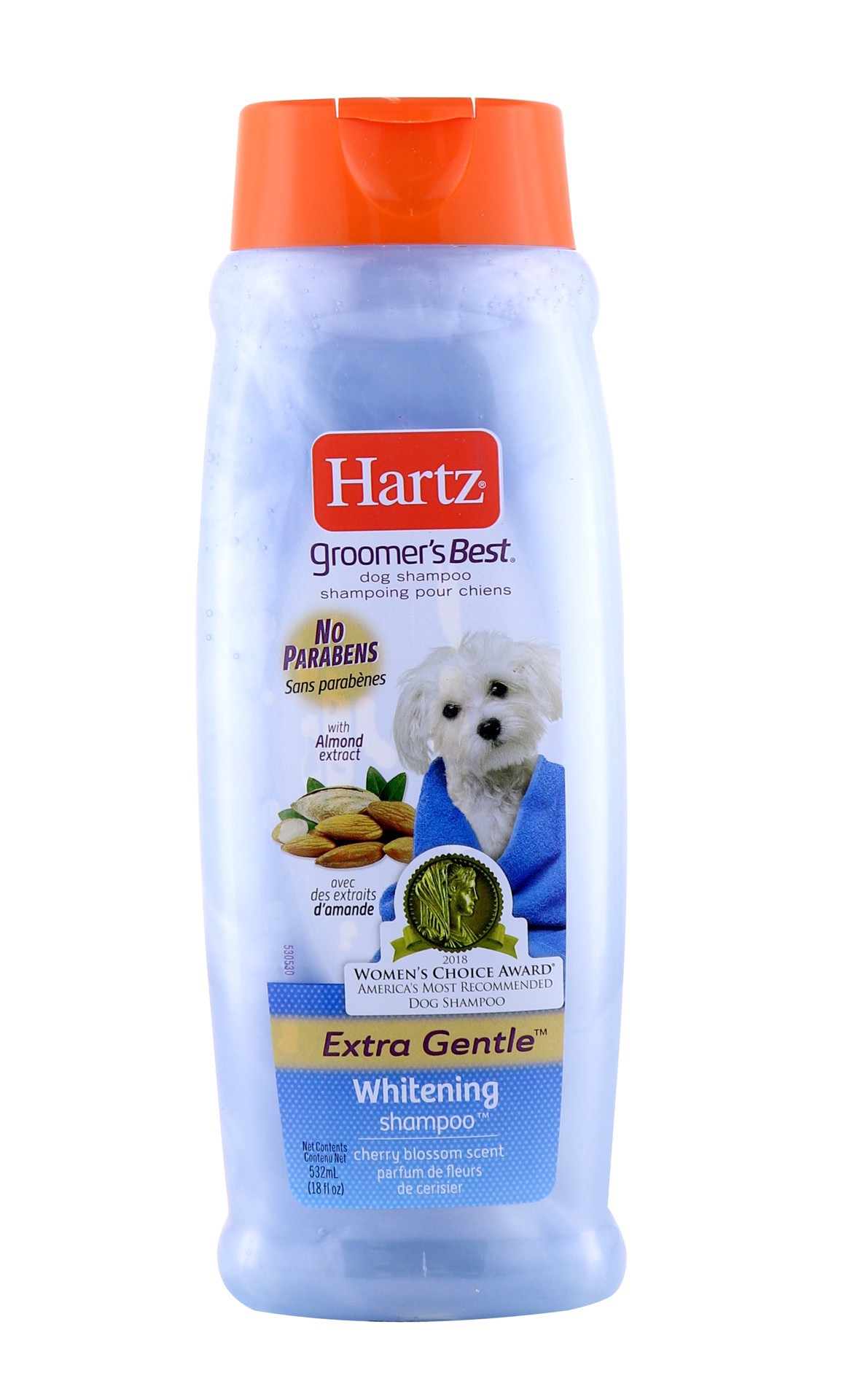 slide 1 of 2, Hartz Groomer's Best  Extra Gentle Whitening Shampoo Cherry Blossom, 18 fl oz