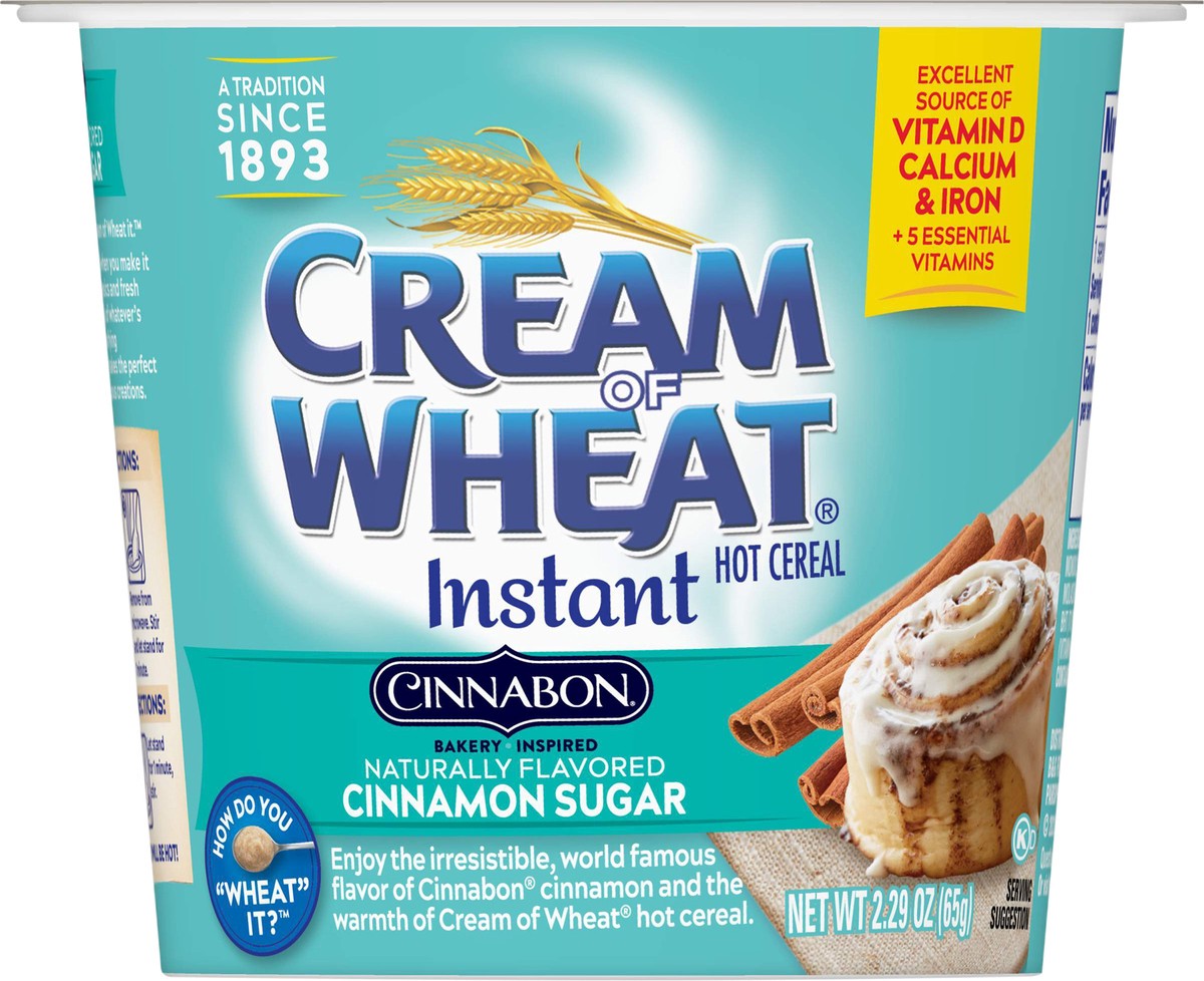 slide 6 of 9, Cream of Wheat Instant Cinnamon Sugar Hot Cereal 2.29 oz, 2.29 oz