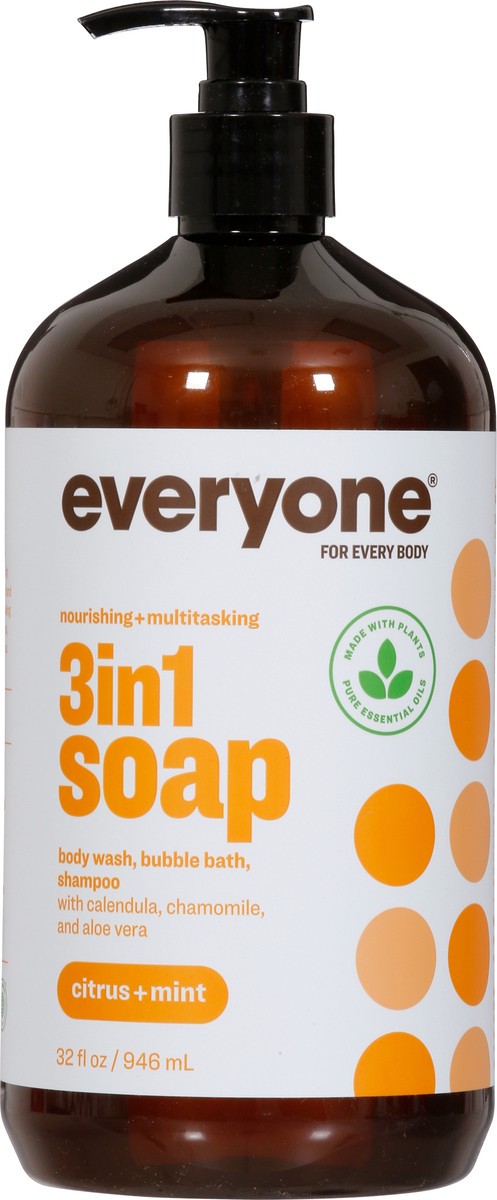 slide 7 of 9, EO Everyone Citrus & Mint 3-in-1 Soap, 32 oz