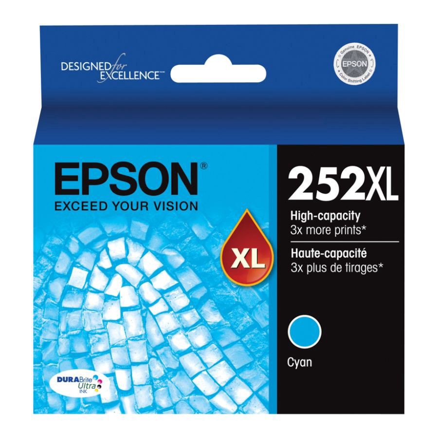 slide 3 of 3, Epson Durabrite Ultra T252Xl120-S High-Yield Black Ink Cartridge, 1 ct