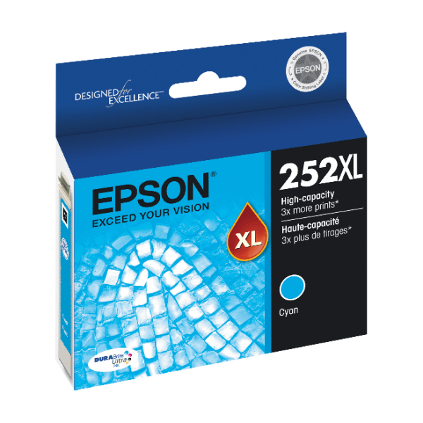 slide 1 of 3, Epson Durabrite Ultra T252Xl120-S High-Yield Black Ink Cartridge, 1 ct