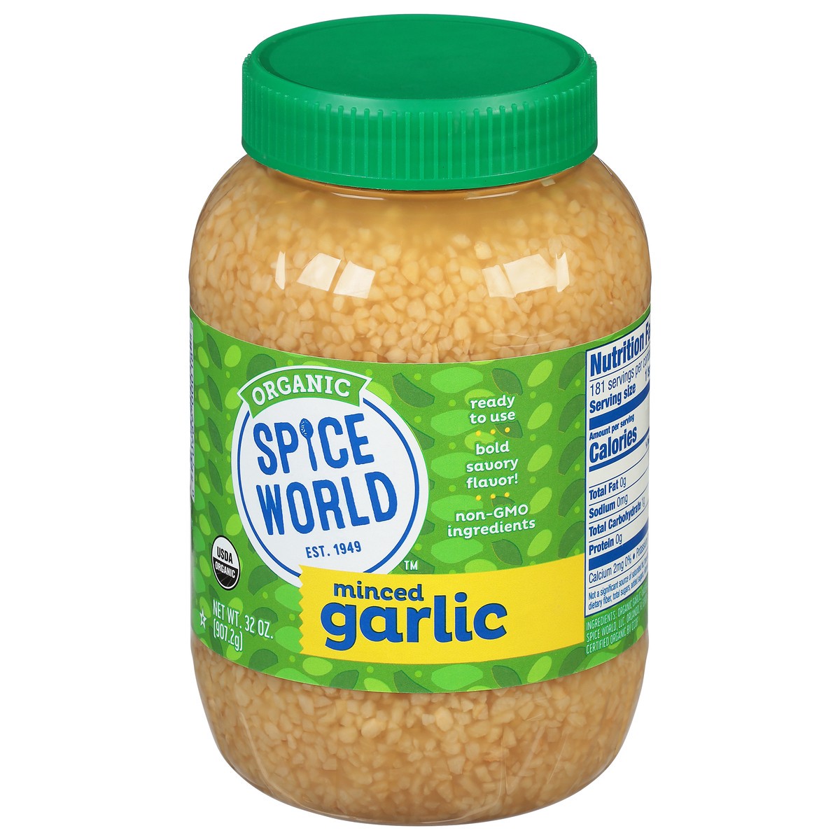 slide 2 of 11, Spice World Organic Minced Garlic, 32 oz