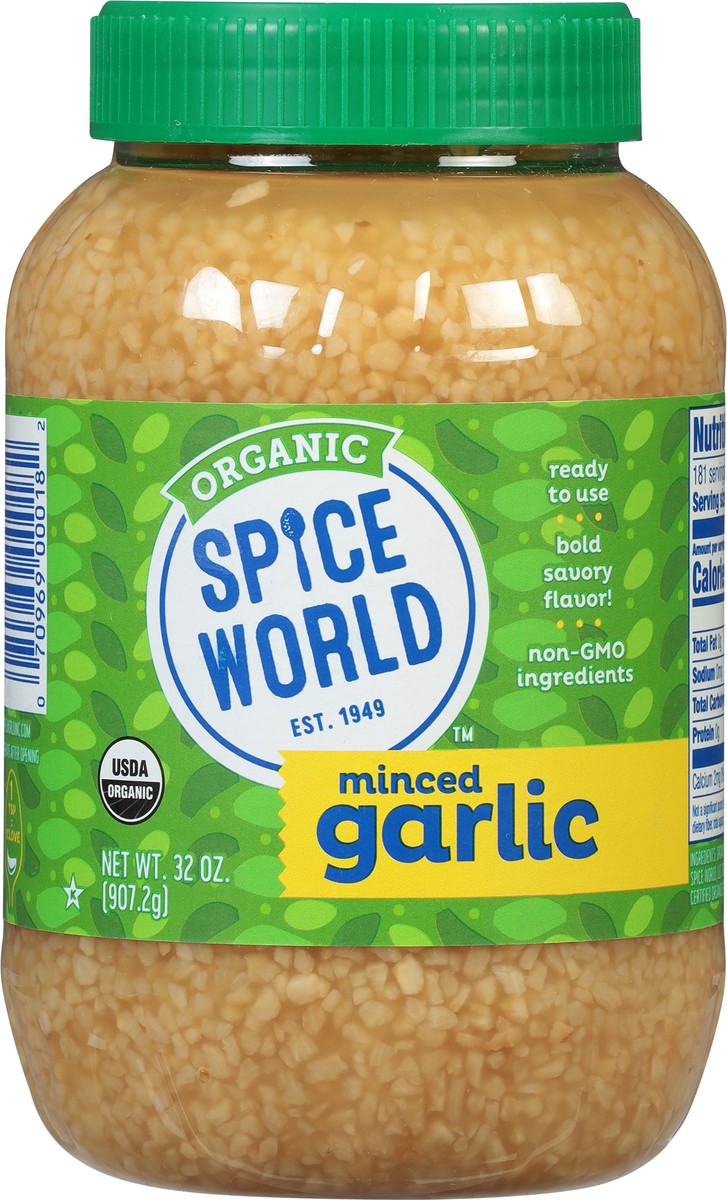 slide 4 of 11, Spice World Organic Minced Garlic, 32 oz