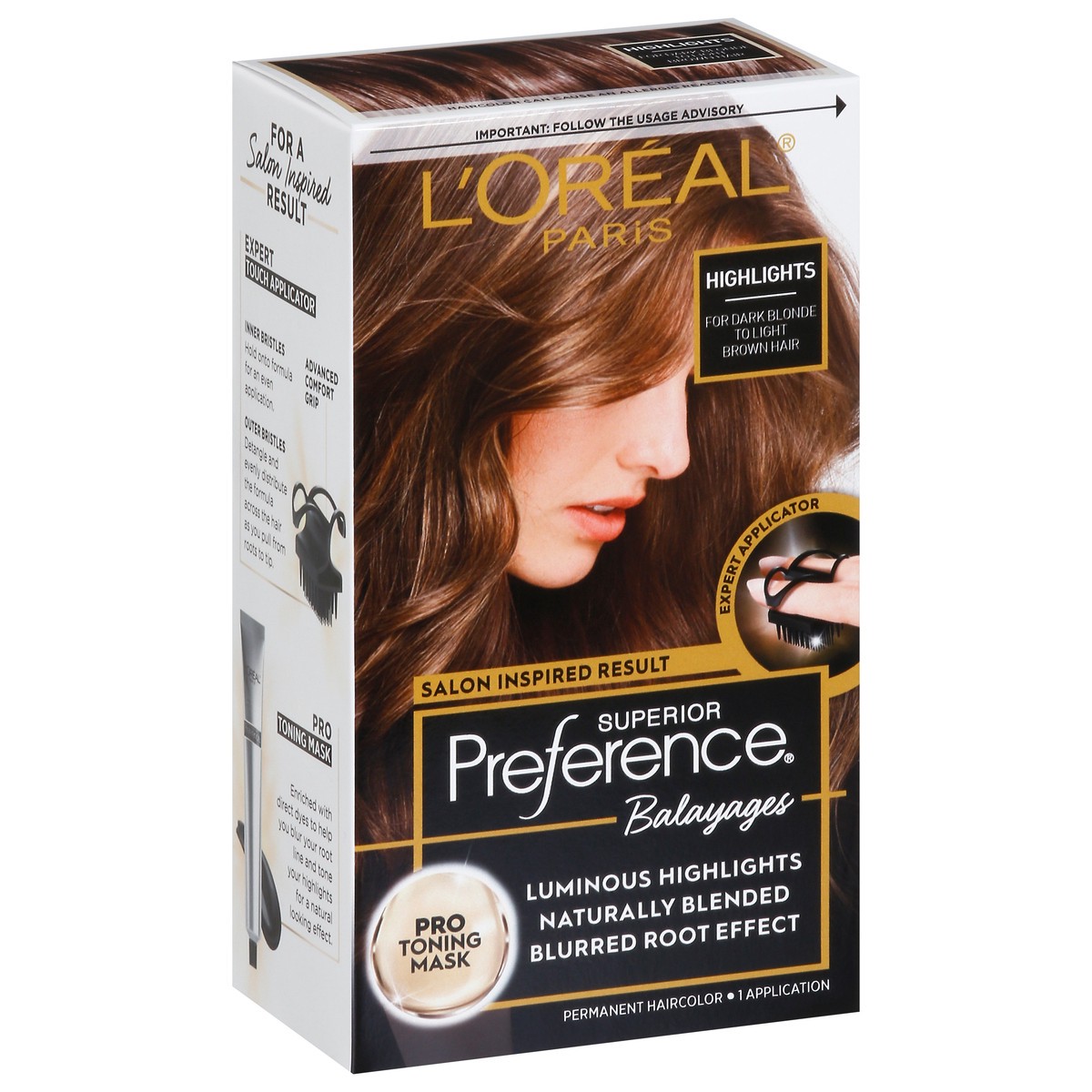 slide 1 of 3, L'Oréal Balayages Highlights Permanent Haircolor for Dark Blonde to Light Brown Hair 1 ea, 1 ct