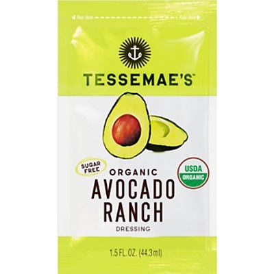 slide 1 of 1, Tessemae's Organic Avocado Ranch Pouch, 1.5 fl oz