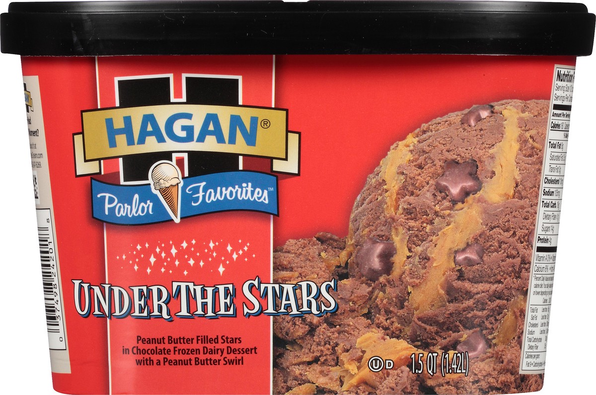 slide 7 of 10, Hagan Parlor Favorites Under the Stars Ice Cream 1.5 qt. Tub, 1.42 liter