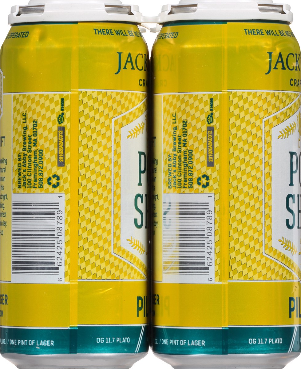 slide 3 of 10, Jack's Abby Pilsner Post Shift Beer 4 ea, 16 oz