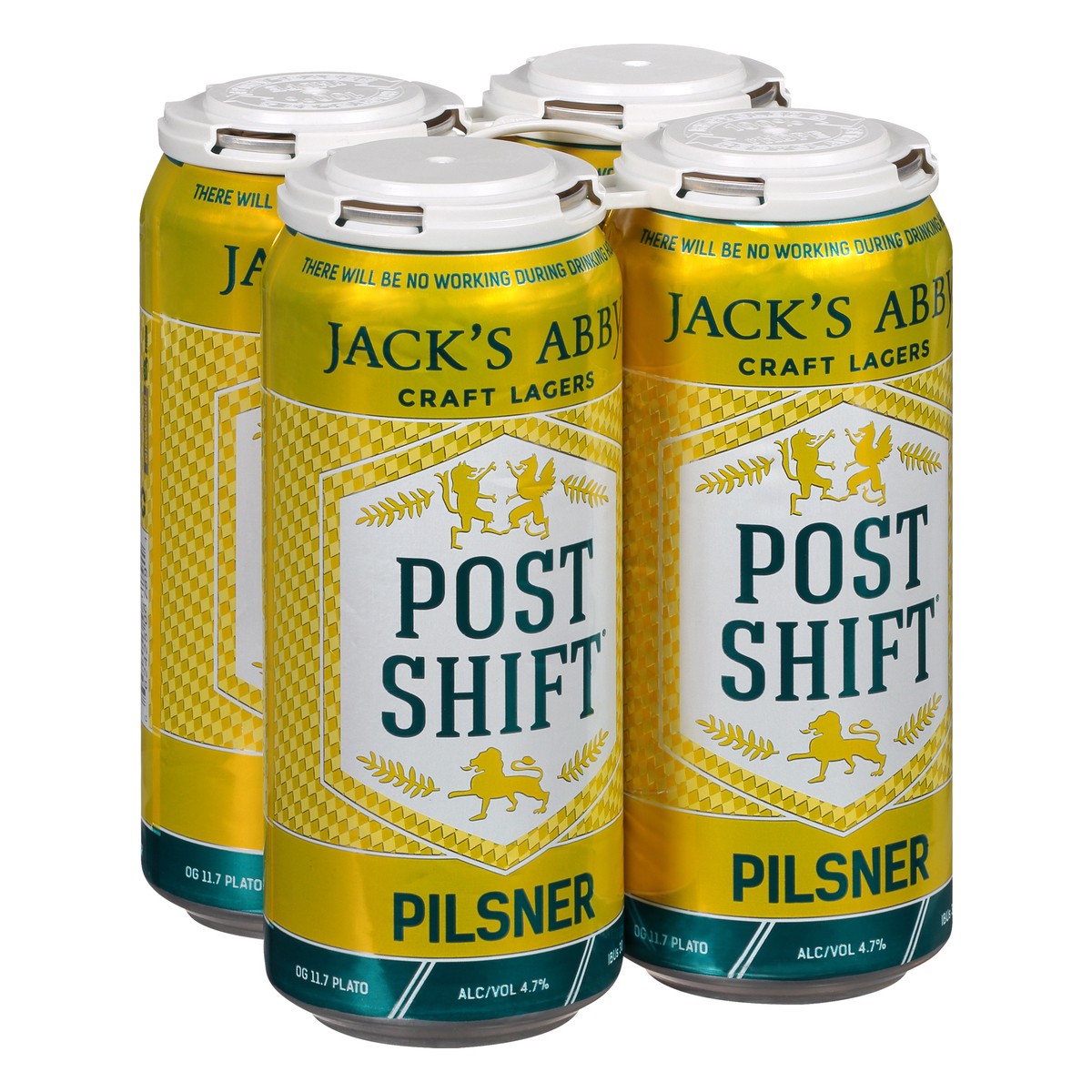 slide 9 of 10, Jack's Abby Pilsner Post Shift Beer 4 ea, 16 oz