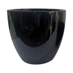 HD Designs Outdoors 9.25-Inch Color Planter - Black, 9.25 in