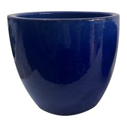 HD Designs Outdoors 12-Inch Color Planter - Blue, 12 in