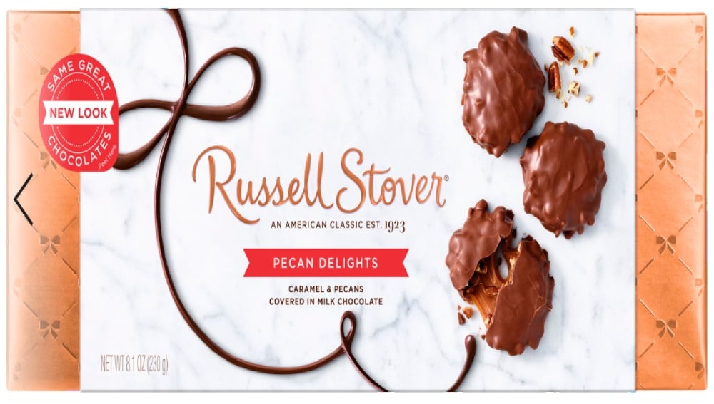 slide 1 of 1, Russell Stover Pecan Delights Box, 8.1 oz