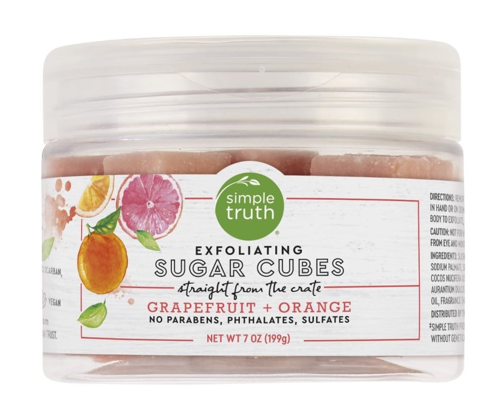 slide 1 of 1, Simple Truth Grapefruit & Orange Exfoliating Sugar Cubes, 7 oz