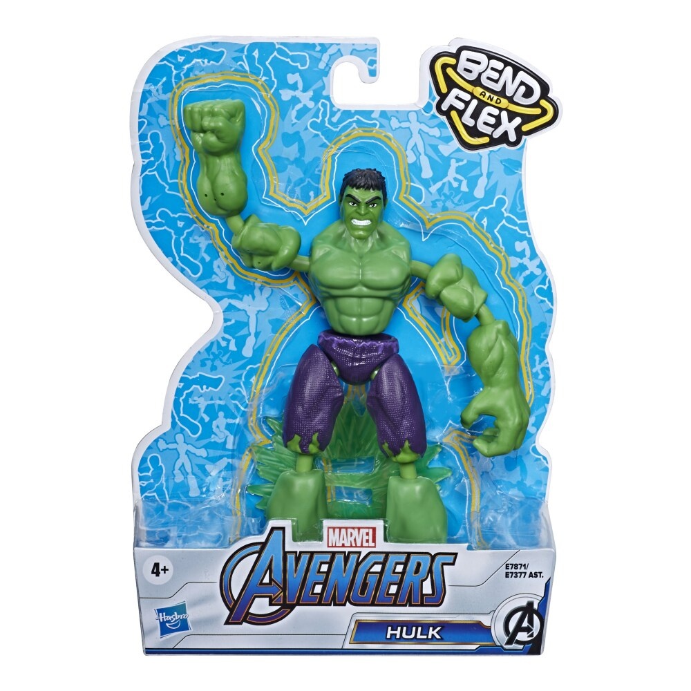 slide 1 of 1, Hasbro Marvel Avengers Bend And Flex Hulk Action Figure, 1 ct