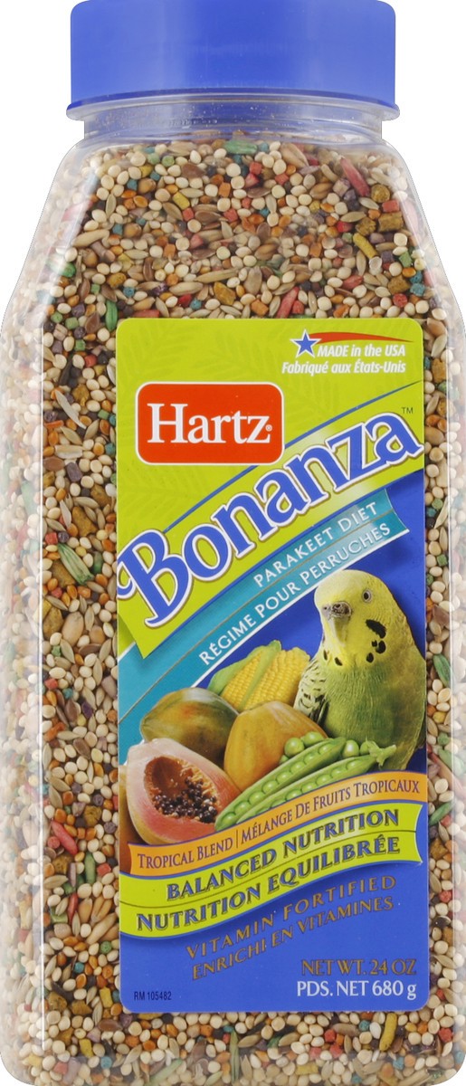 slide 3 of 3, Hartz Nutrition Bonanza Parakeet Gourmet Diet, 24 oz