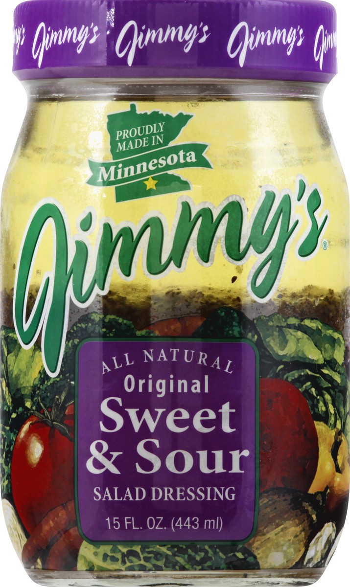 slide 3 of 13, Jimmys Original Sweet & Sour Salad Dressing 15 oz, 15 oz