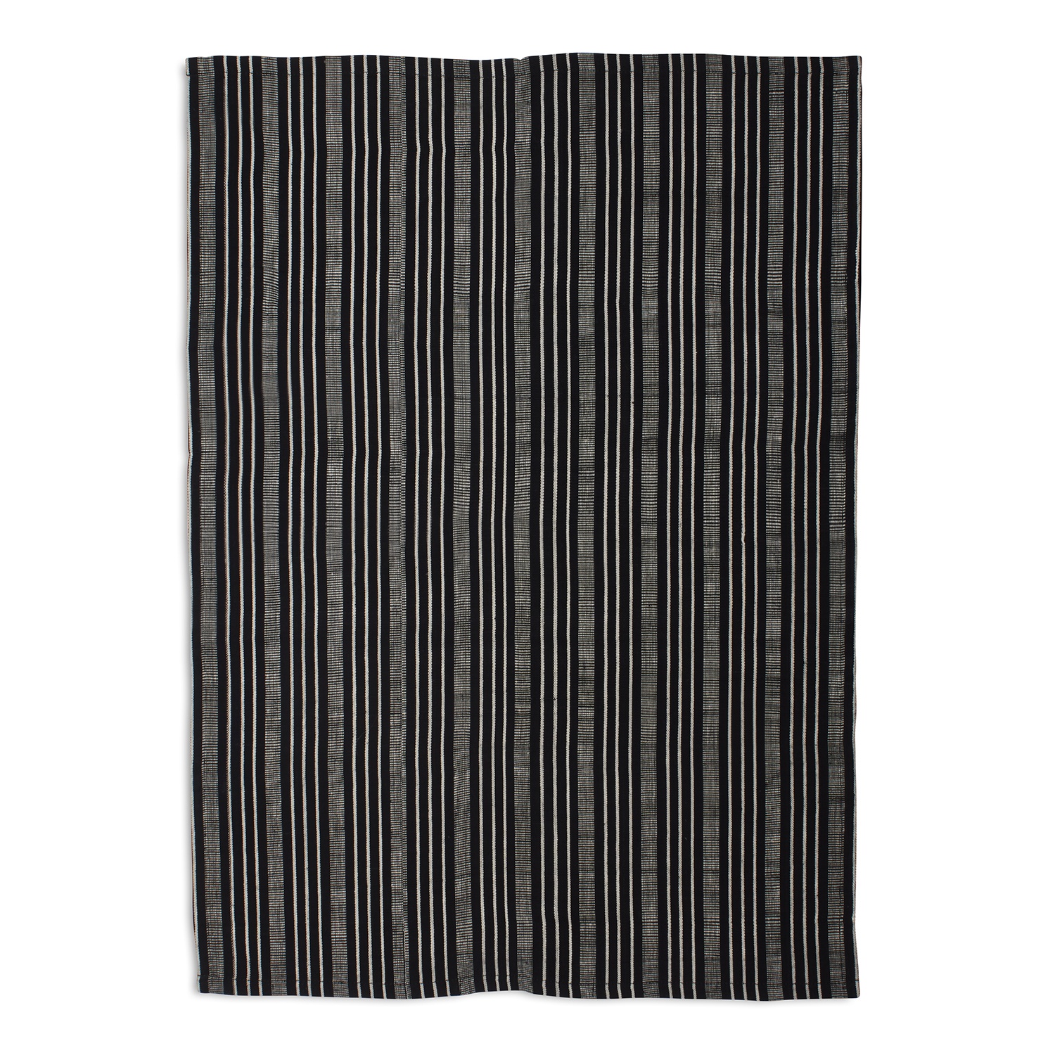slide 1 of 1, Tensira Stripe Kitchen Towel, Black, 28 in x 20 in