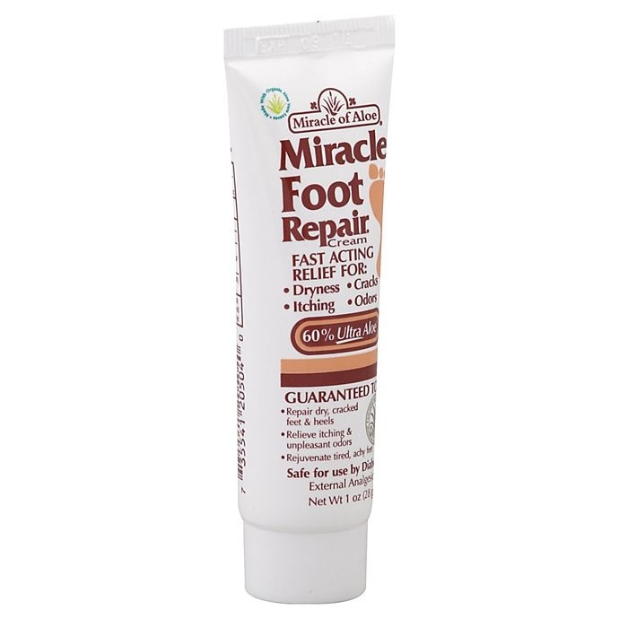 slide 1 of 1, Miracle of Aloe Miracle Foot Repair Cream, 1 oz