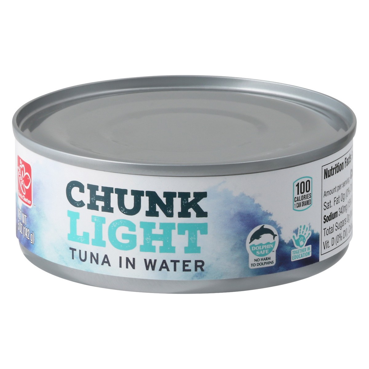 slide 3 of 11, Harris Teeter Tuna - Chunk Light in Water, 5 oz