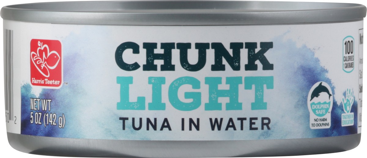 slide 9 of 11, Harris Teeter Tuna - Chunk Light in Water, 5 oz