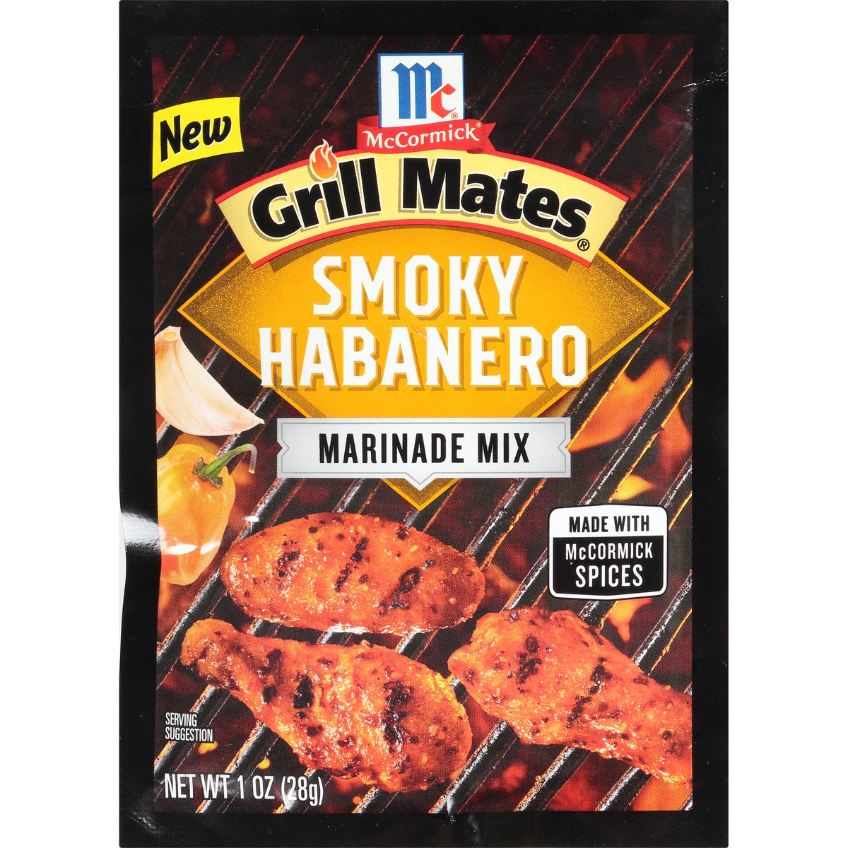 slide 1 of 8, McCormick Grill Mates Smoky Habanero Marinade Mix 1 oz. Pack, 1 oz