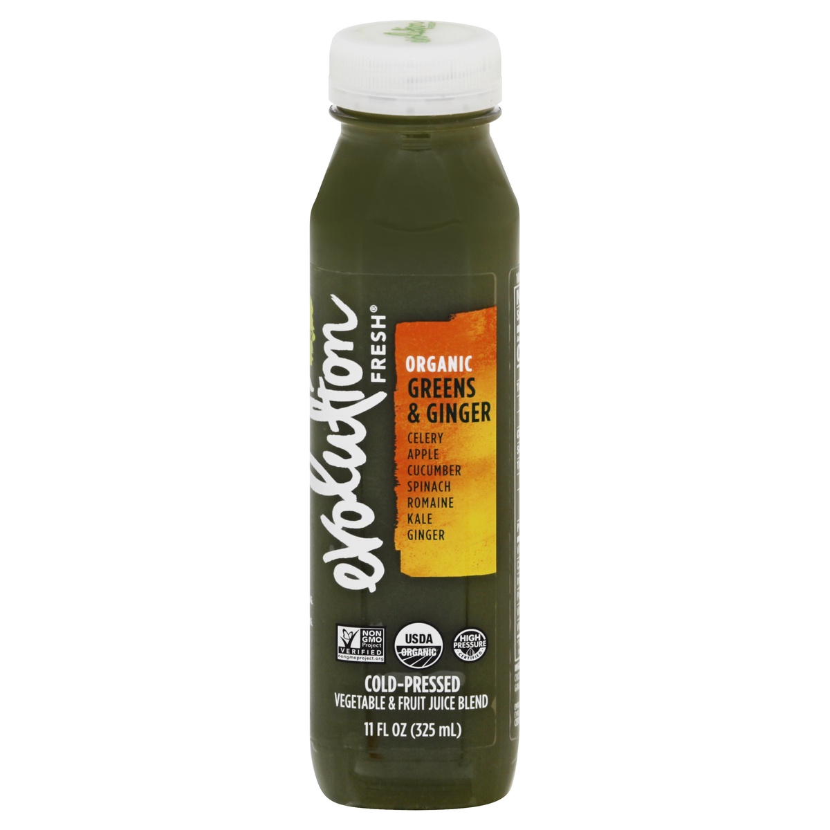 slide 1 of 9, Evolution Fresh Organic Greens & Ginger Vegetable & Fruit Juice Blend 11 fl oz, 