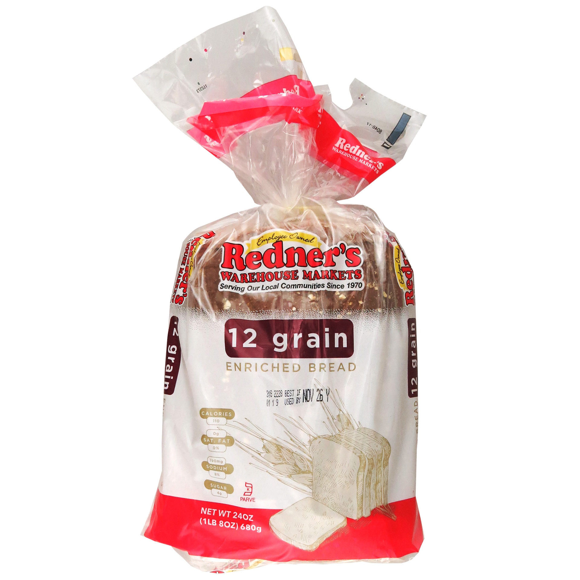 slide 1 of 1, Rwm 12 Grain Bread(Btrkrst), 24 oz