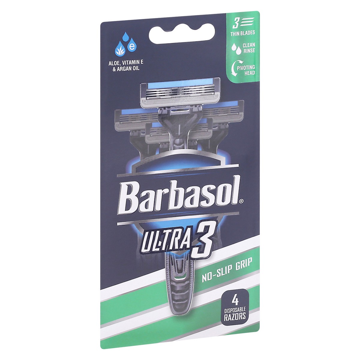 slide 2 of 9, Barbasol Disposable Ultra 3 Razors 4 ea, 4 ct