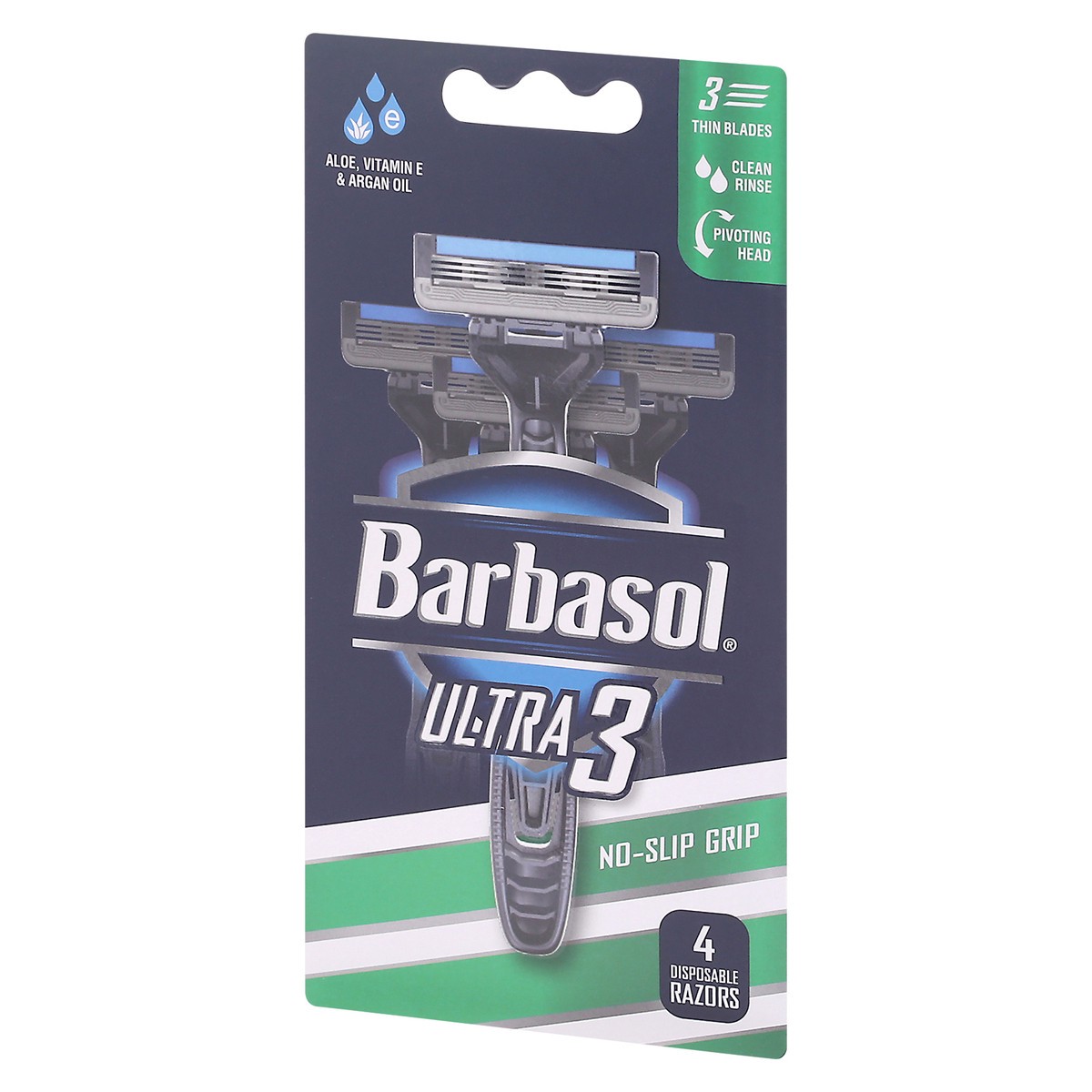 slide 3 of 9, Barbasol Disposable Ultra 3 Razors 4 ea, 4 ct