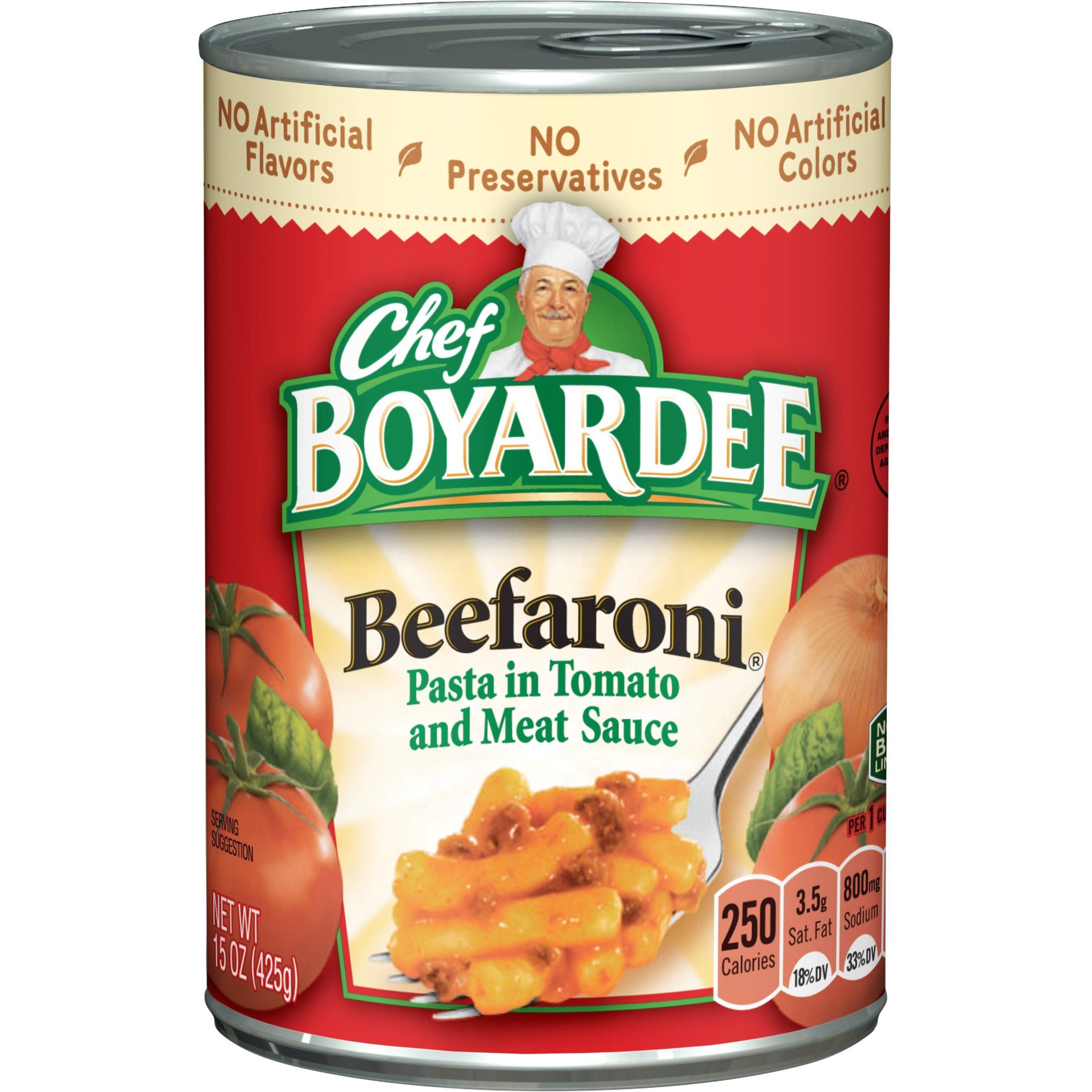 slide 1 of 4, Chef Boyardee Beefaroni, 15 oz