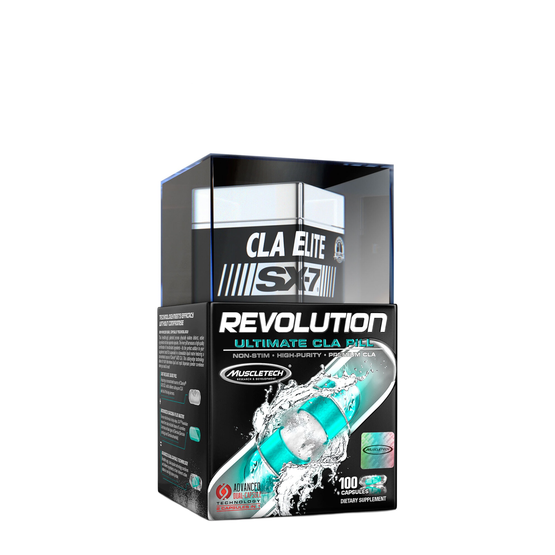 slide 1 of 1, MuscleTech CLA Elite SX-7 Revolution, 100 ct