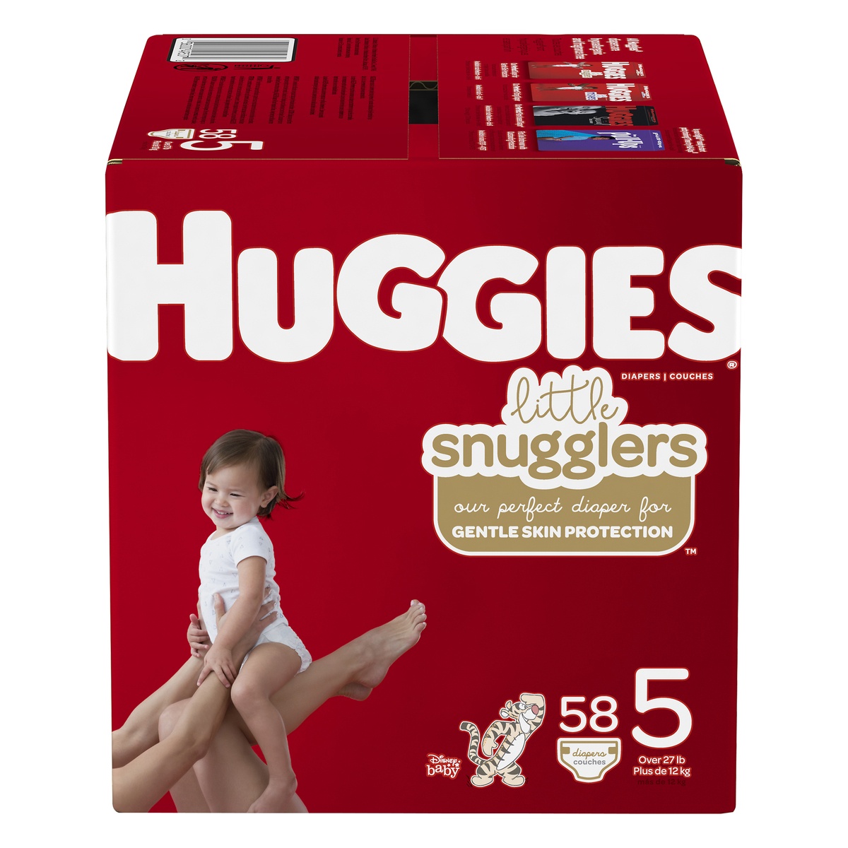 slide 1 of 3, Huggies Little Snugglers Diapers, 62 ct; Size 5