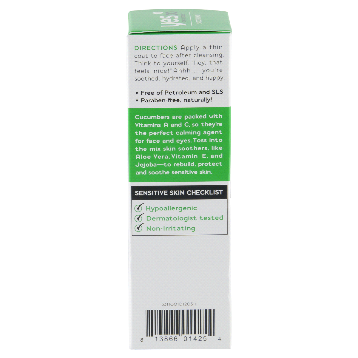 slide 2 of 4, Yes to Cucumbers Soothing Sensitive Skin Daily Moisturizer, 1.7 fl oz